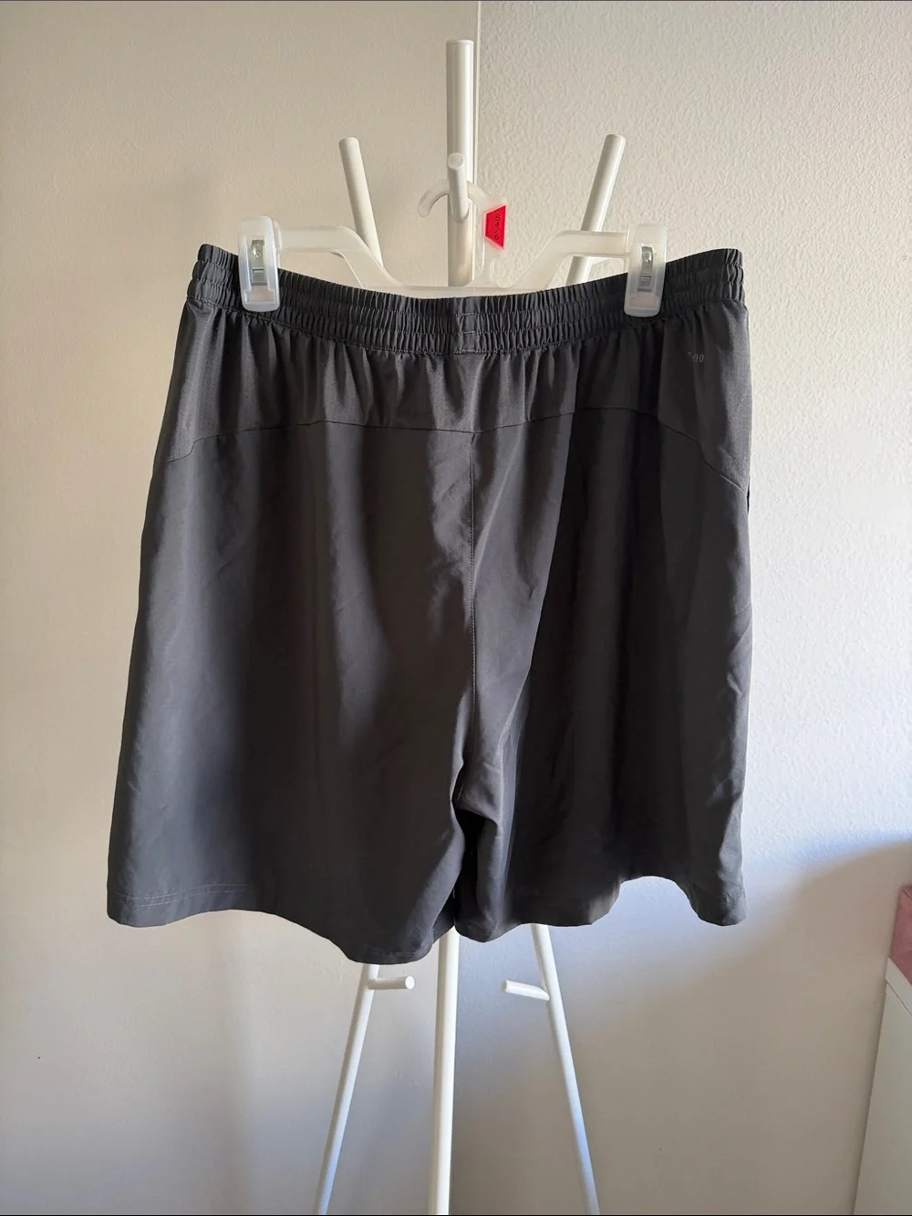 adidas Men's Gray Elastic Waist Athletic Shorts